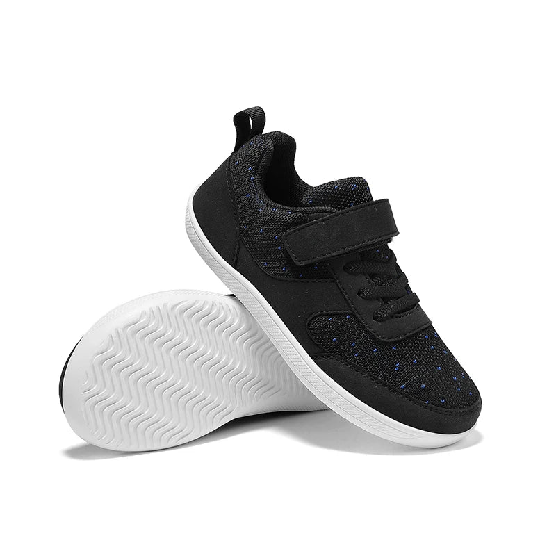 Kinderschuhe, breite Zehenpartie, Barfußschuhe für Kinder, Jungen, Mädchen, Baby-Sneaker, leichtes Mesh, künstliche Kleinkinder-Tennisschuhe für Kleinkinder